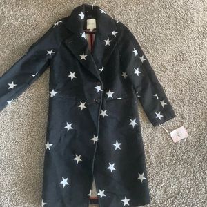 NWT Avec Les Filles Black-white Coat